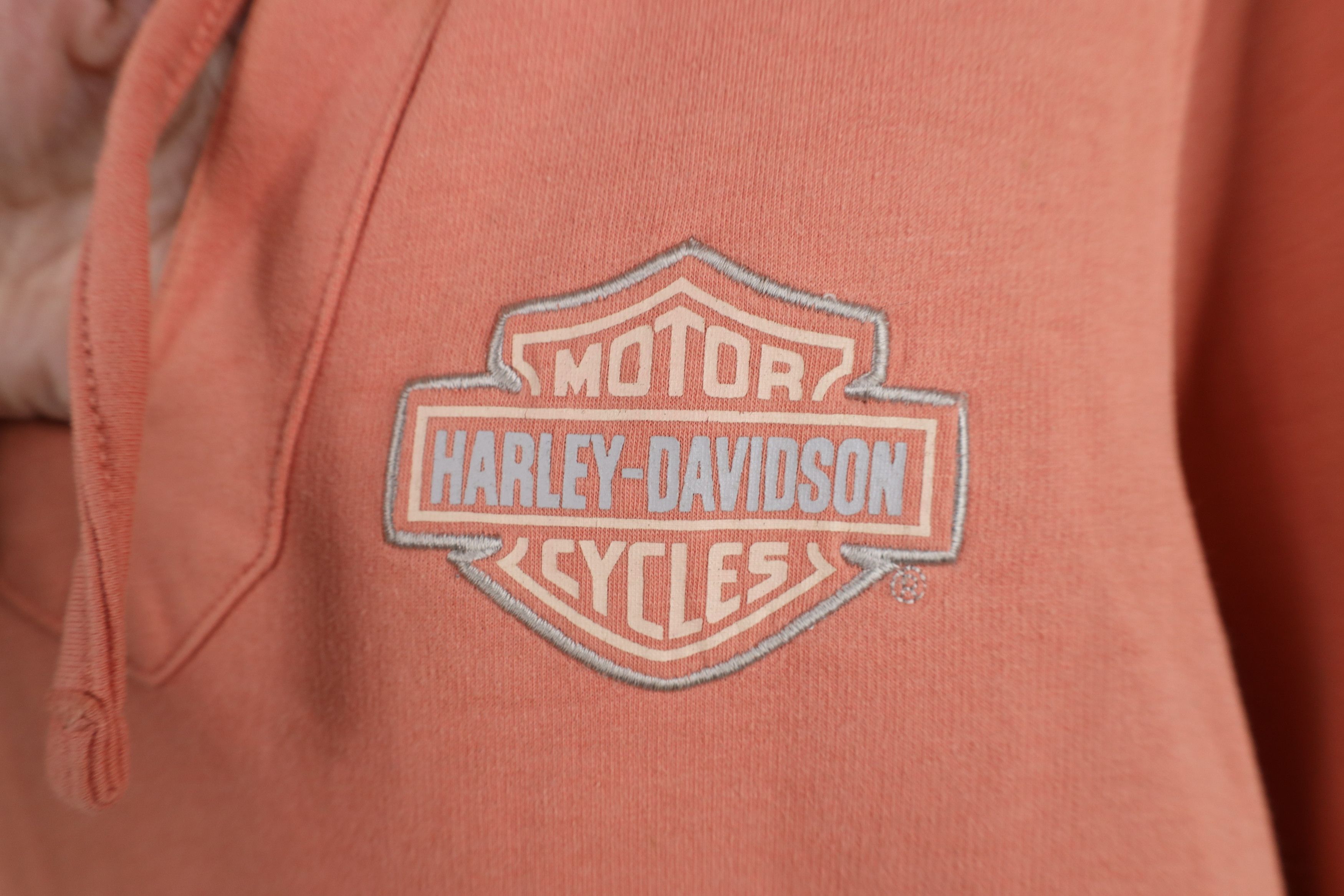 Harley Davidson Vintage Harley Davidson Spell Out Hoodie Sweatshirt Pink Size S / US 4 / IT 40 - 5 Thumbnail