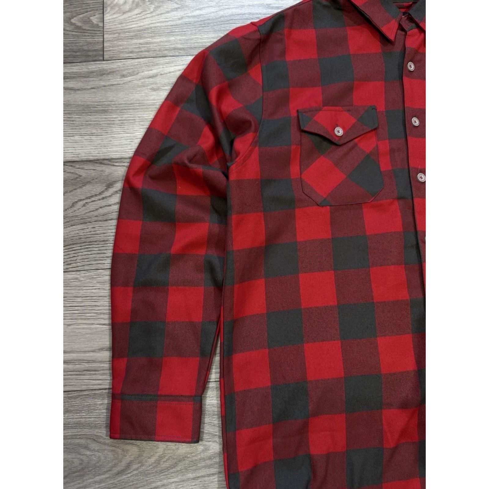 Vintage Dixxon Fifty Fifty Flannel Red Buffalo Plaid Button Down Shirt Mens Size Large Size US L / EU 52-54 / 3 - 4 Thumbnail