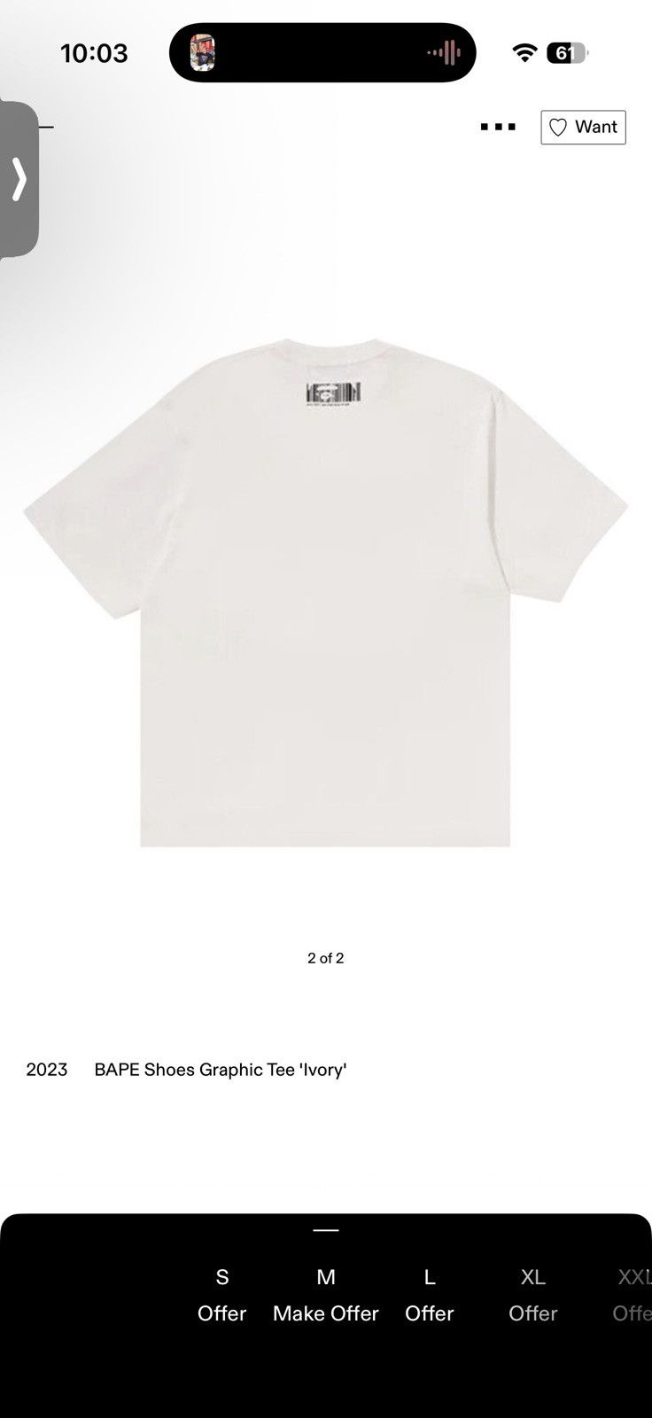 Bape Bape Graphic Tee Size US XL / EU 56 / 4 - 3 Thumbnail
