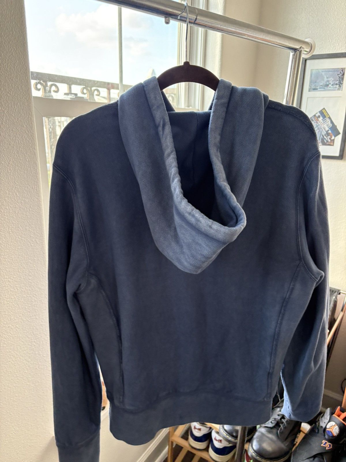 Champion × Todd Snyder TS Washed/Over dyed Blue Hoodie Size US M / EU 48-50 / 2 - 2 Thumbnail