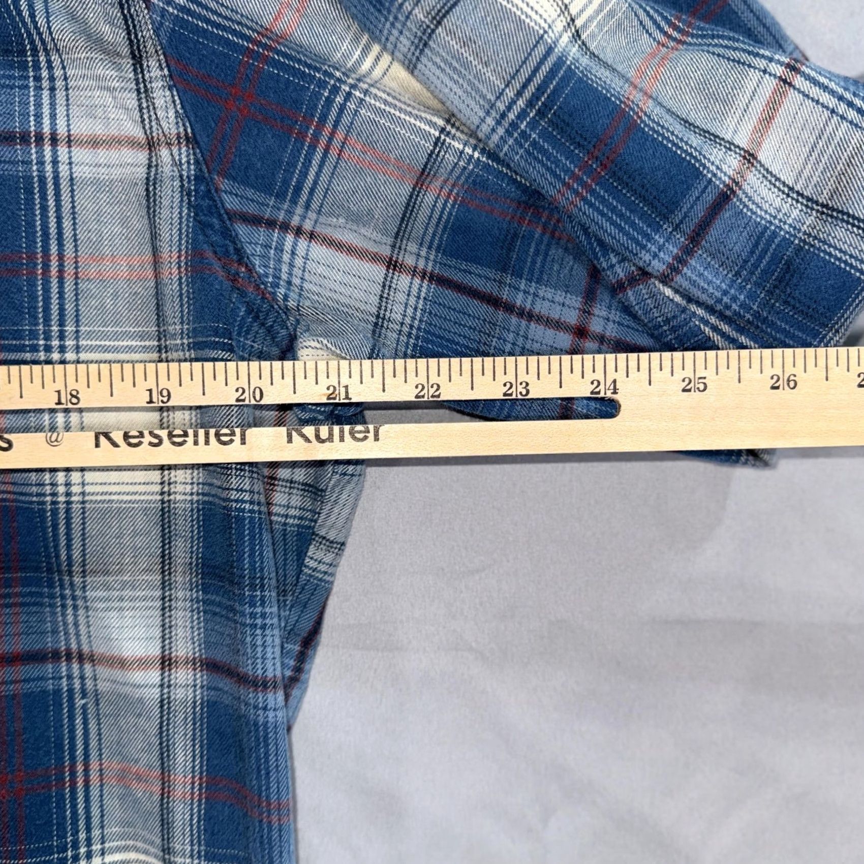 Vintage Kuhl Shirt Mens M Blue Plaid Flannel Snap Front Long Sleeve Casual Size US M / EU 48-50 / 2 - 7 Thumbnail