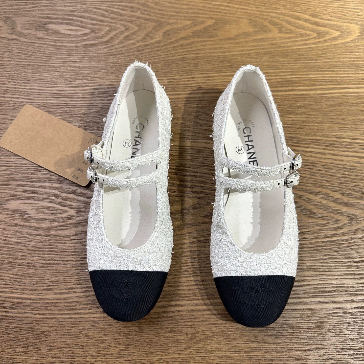 Chanel Chanel mar133 Mary Jane Logo flat 37 Size US 6.5 / IT 36.5 - 2 Thumbnail