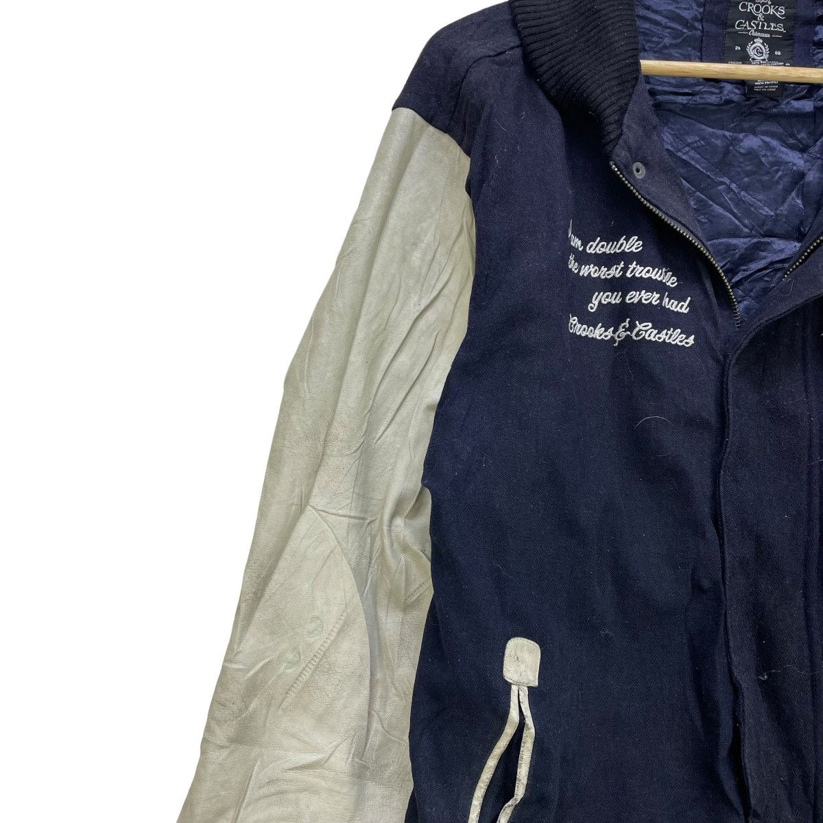 Crooks & Castles Japanese Brand Crook And Gastles Varsity Jacket Size US L / EU 52-54 / 3 - 5 Thumbnail