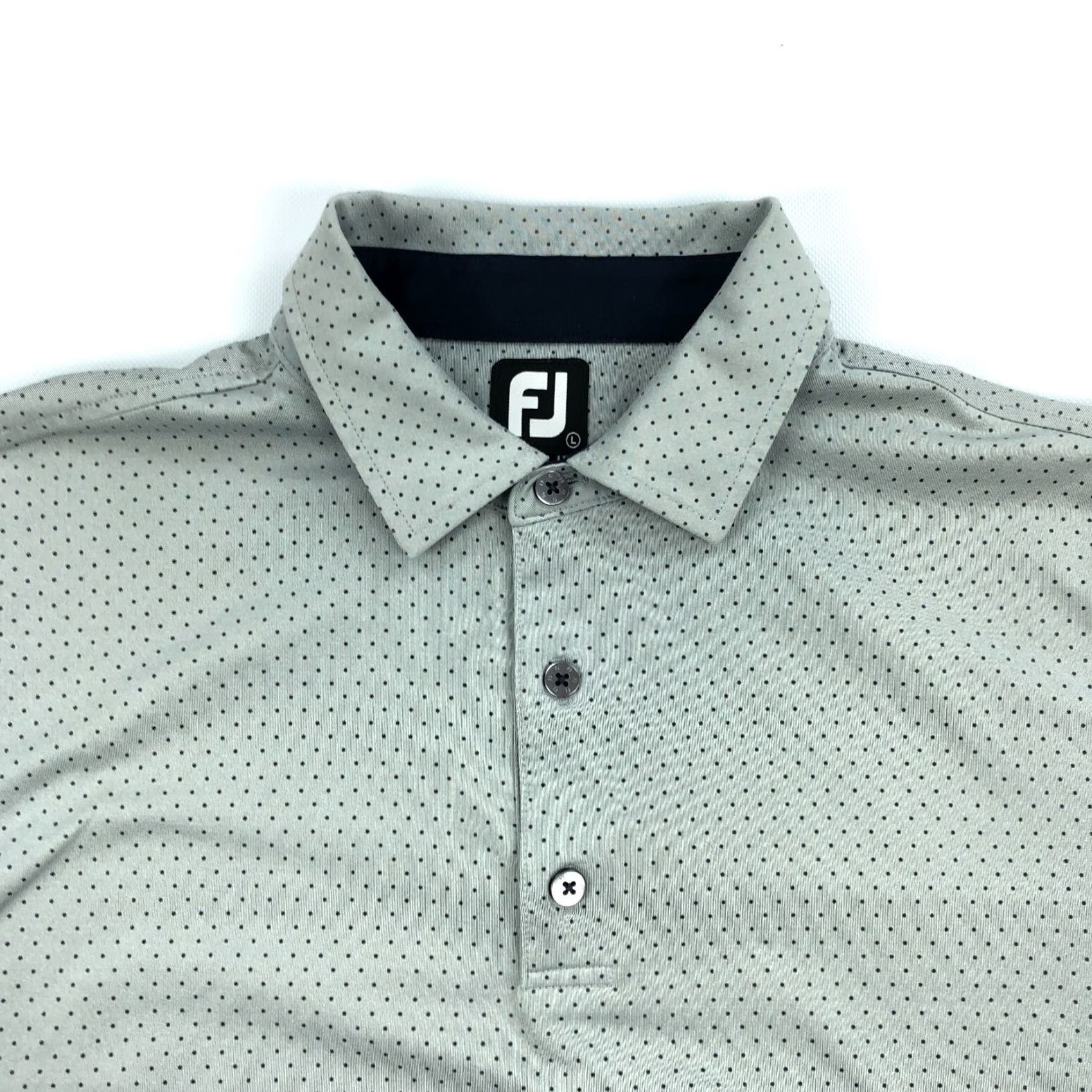 Footjoy FootJoy Polo Shirt Men L Gray Sports Golf Short Sleeve Collared Button Up UV Moisture Wicking Stretch Polo Size US L / EU 52-54 / 3 - 3 Thumbnail