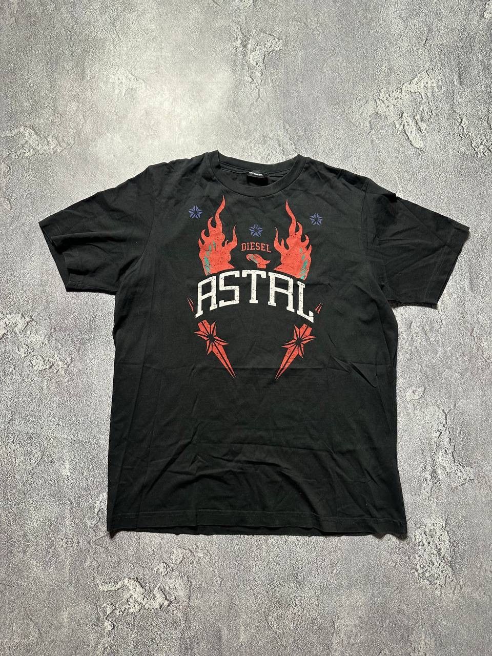 Diesel × Vintage Astral Diesel T shirt Fire Black Size US S / EU 44-46 / 1 - 1 Thumbnail