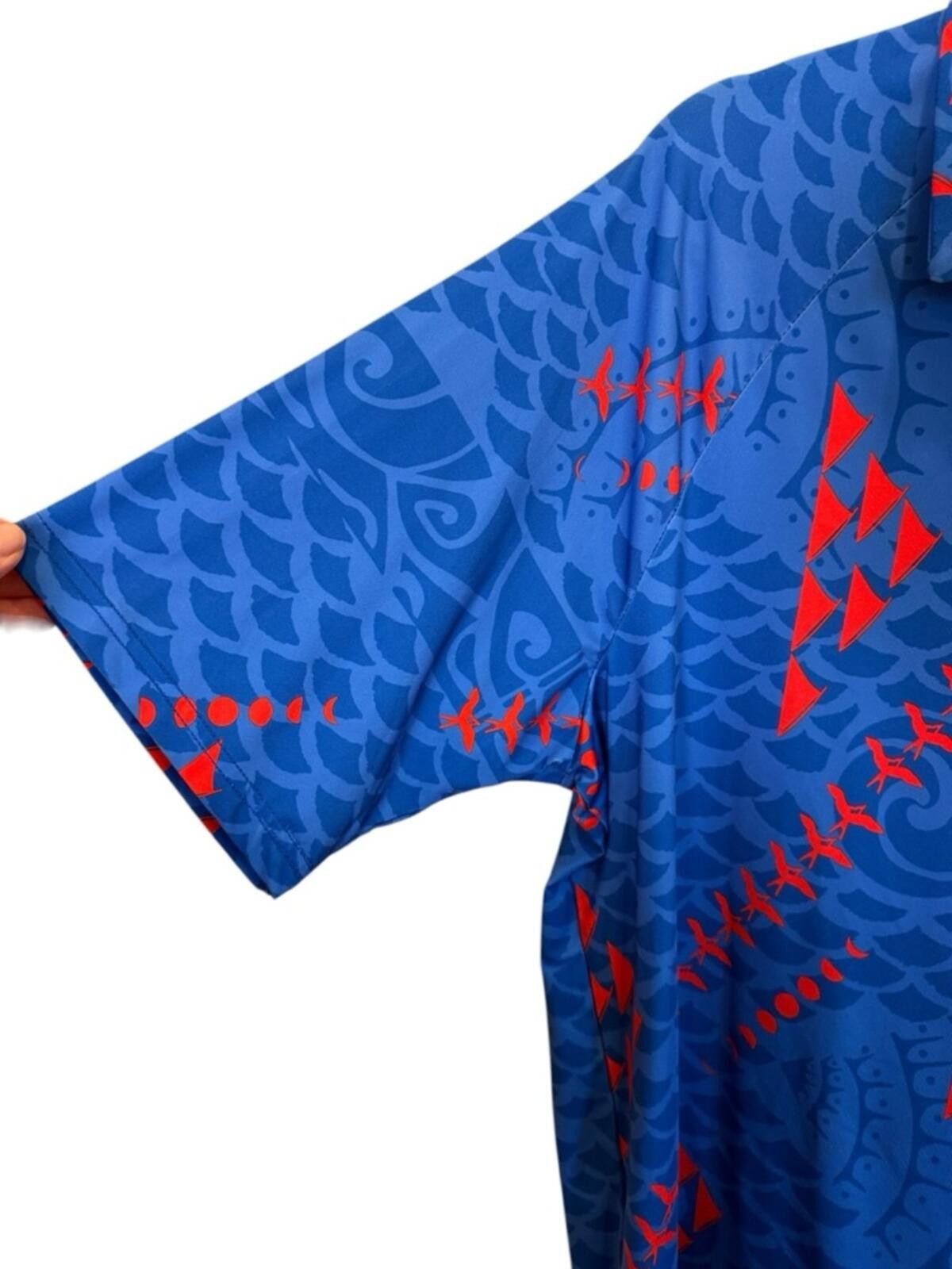 Other Wahine Toa Hawaii Men’s Polynesian Printed Polo Shirt sz S Size US S / EU 44-46 / 1 - 2 Thumbnail