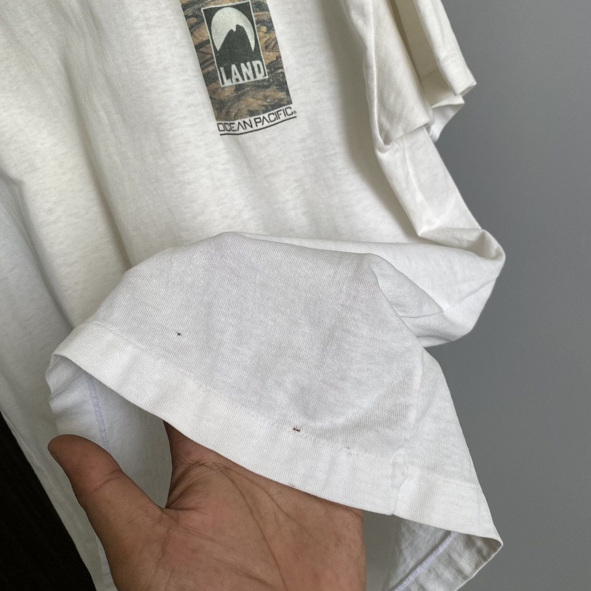 Ocean Pacific Vintage 90s Ocean Pacific Surf ERD GRUNGE THRASHED FADED TEE Size US L / EU 52-54 / 3 - 9 Thumbnail