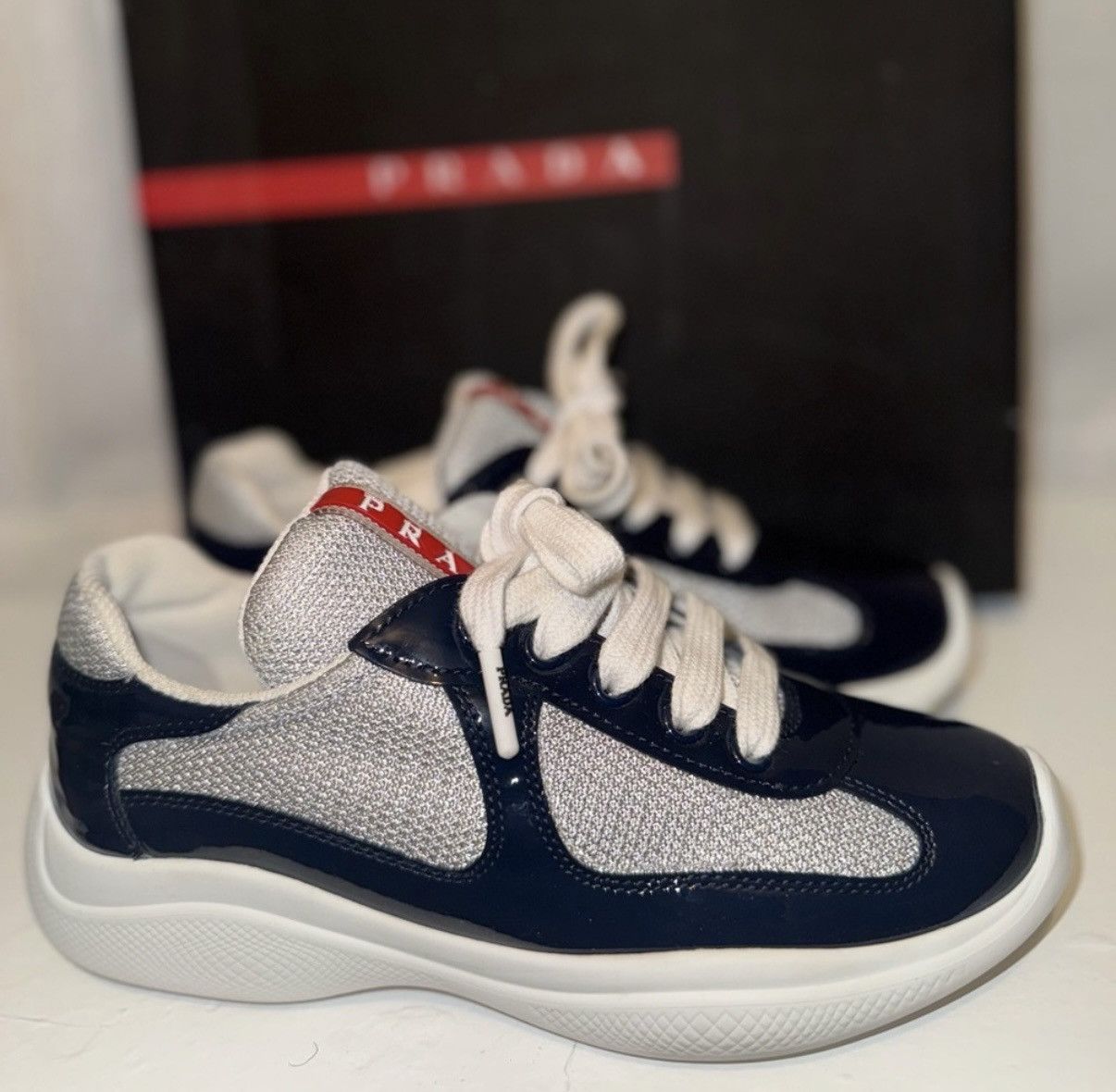 Prada Prada America’s Cup Biker Fabric Sneakers Size US 5 / EU 37 - 1 Thumbnail