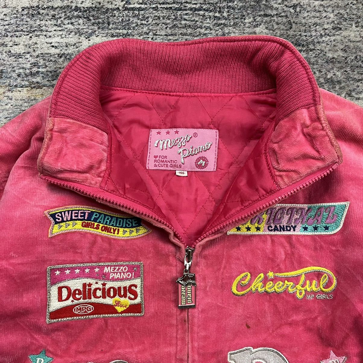 Angel Blue × Hysteric Glamour × Japanese Brand Vintage y2k 90s Mezzo Piano pop patches velvet jacket Size L / US 10 / IT 46 - 7 Thumbnail