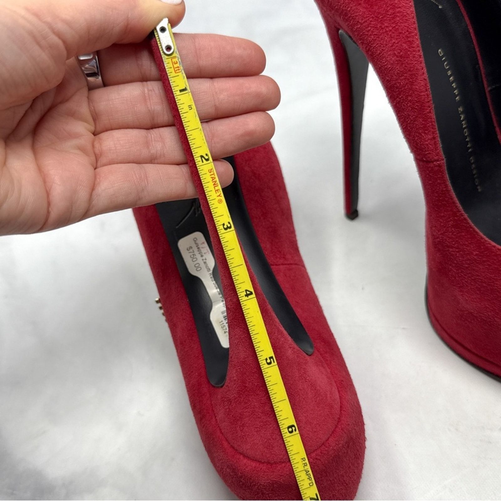 Giuseppe Zanotti Giuseppe Zanotti Rhinestone Lightning Bolt Platform Heels 38 Size US 8 / IT 38 - 12 Thumbnail