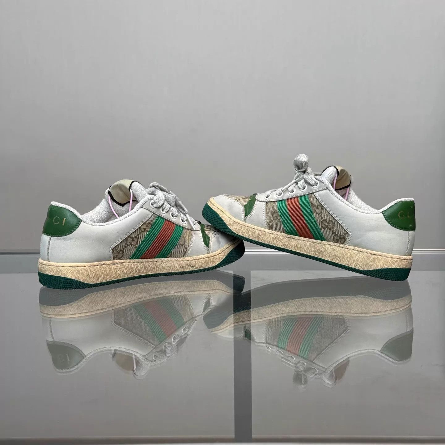 Gucci Gucci Screener GG Enamel Scuffed 36.5 98 Size US 6 / IT 36 - 6 Thumbnail