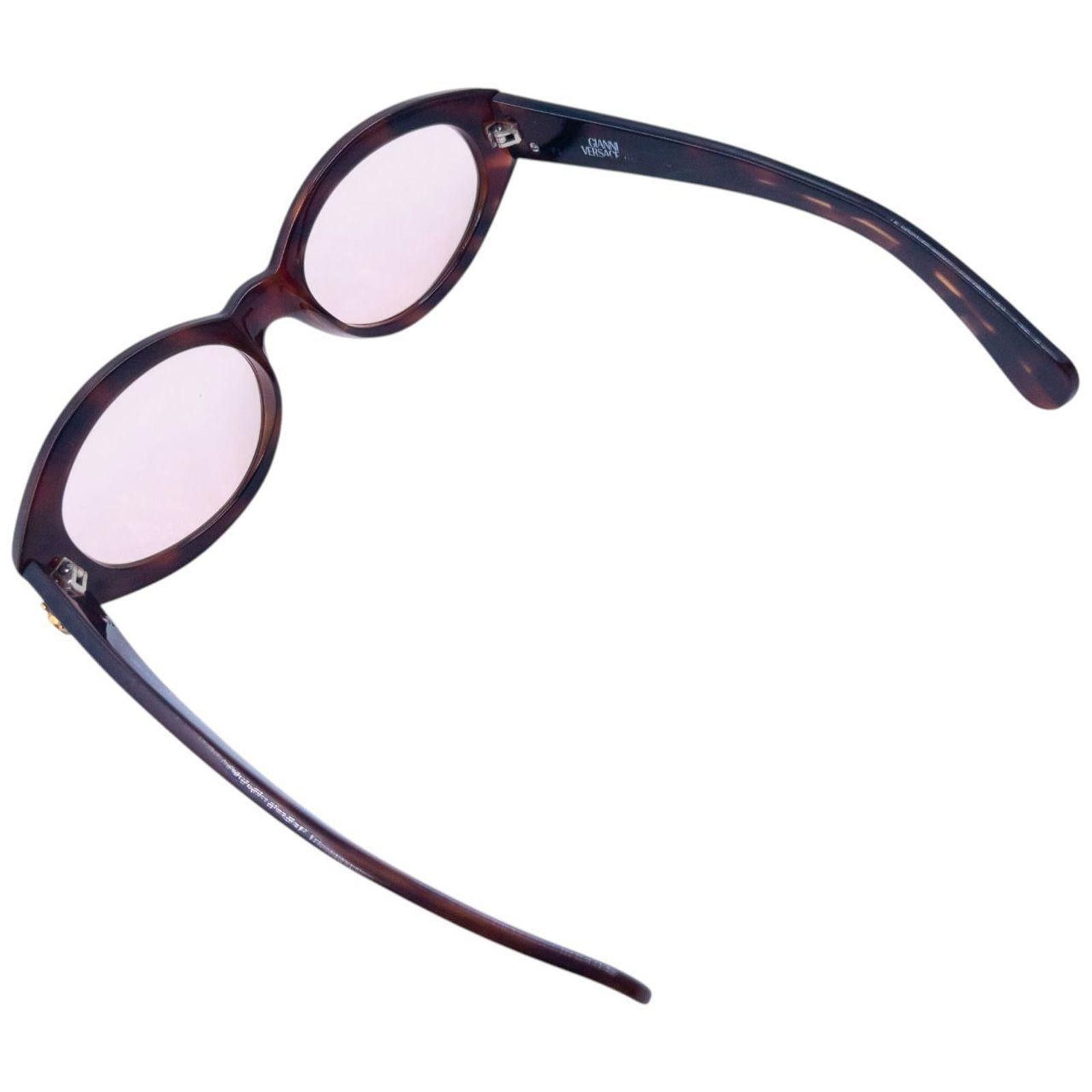 Versace Vintage 2000s Gianni Versace Tortoise Shell Sunglasses Size ONE SIZE - 4 Thumbnail