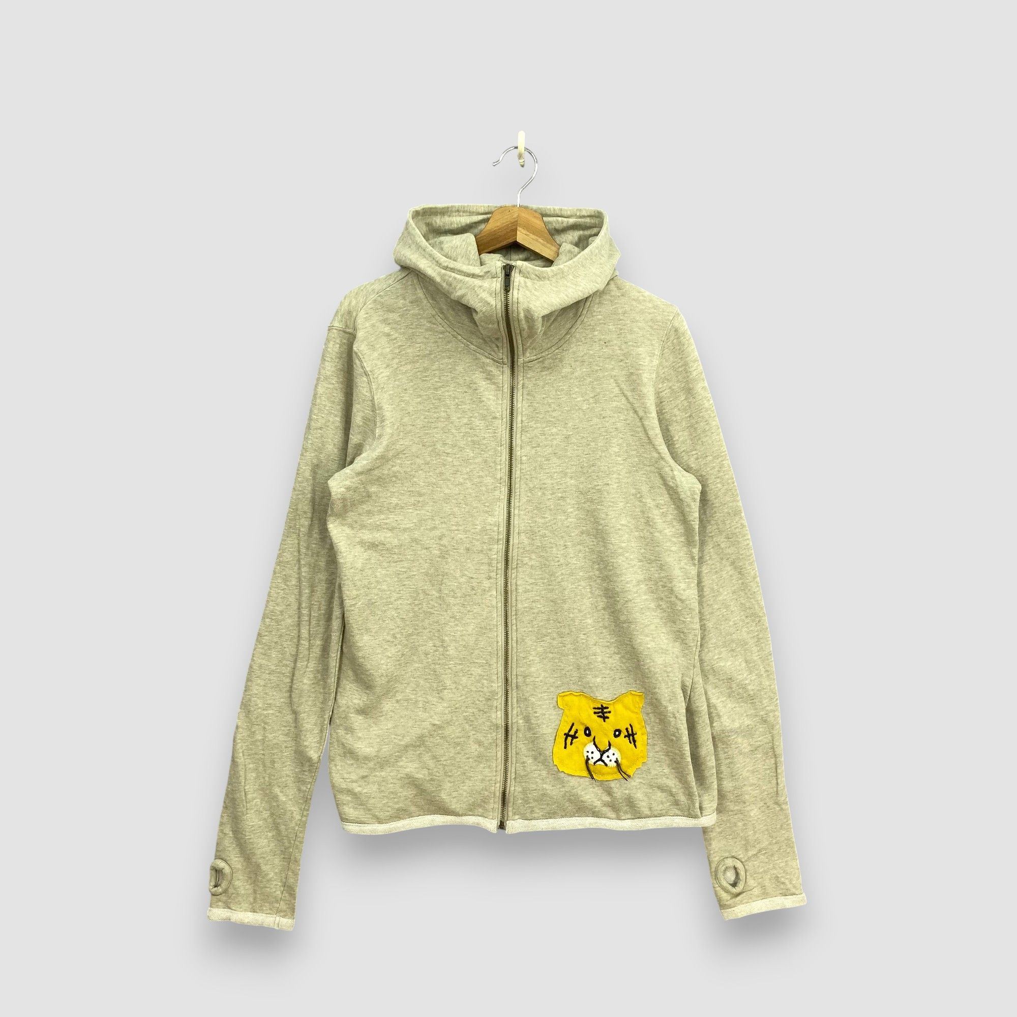 Issey Miyake Vintage Ne-net Issey Miyake Turtleneck Hoodie Tiger Patch Size US S / EU 44-46 / 1 - 1 Thumbnail