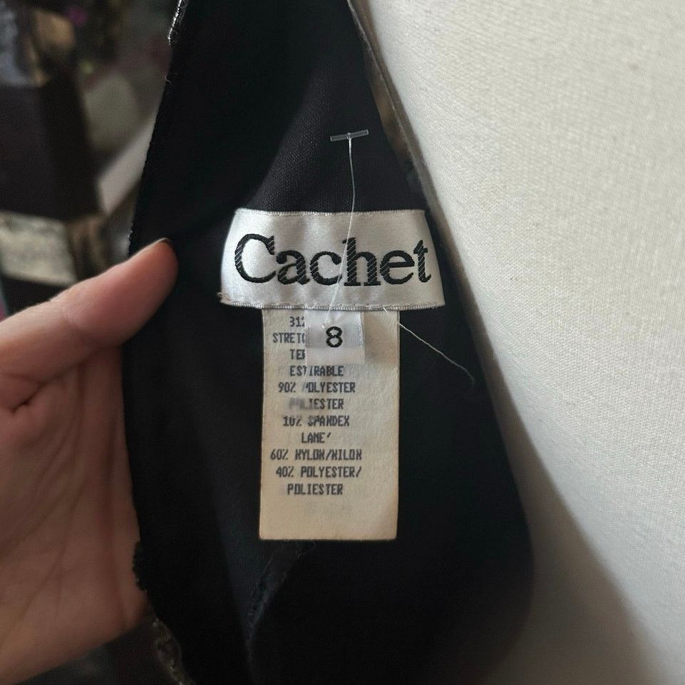 Other cachet black velvet gold formal backless dress Size M / US 6-8 / IT 42-44 - 6 Thumbnail