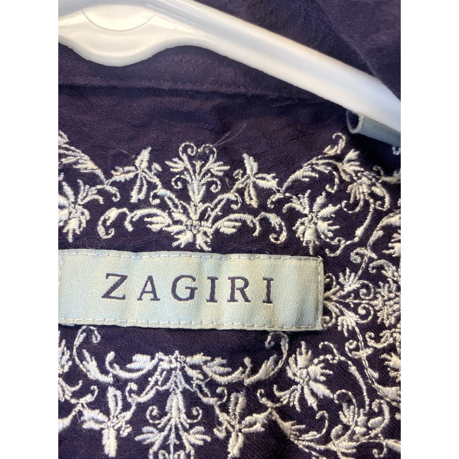 Vintage VINTAGE Zagiri Purple Dress Shirt XL Long Sleeve Solid Button-Up Mens Size 46R - 5 Thumbnail