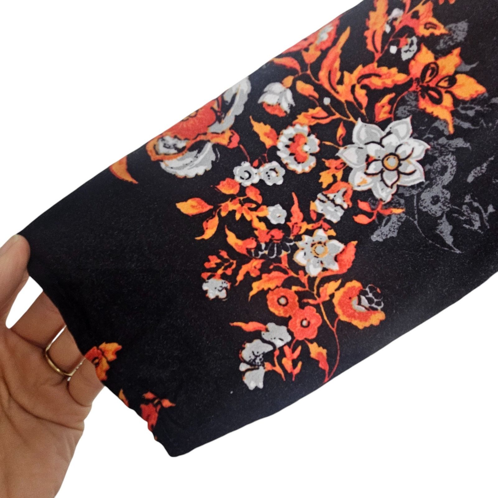 Torrid Torrid Womens Floral Maxi Dress Plus Size 1X Dark Romantic Size XL / US 12-14 / IT 48-50 - 7 Thumbnail