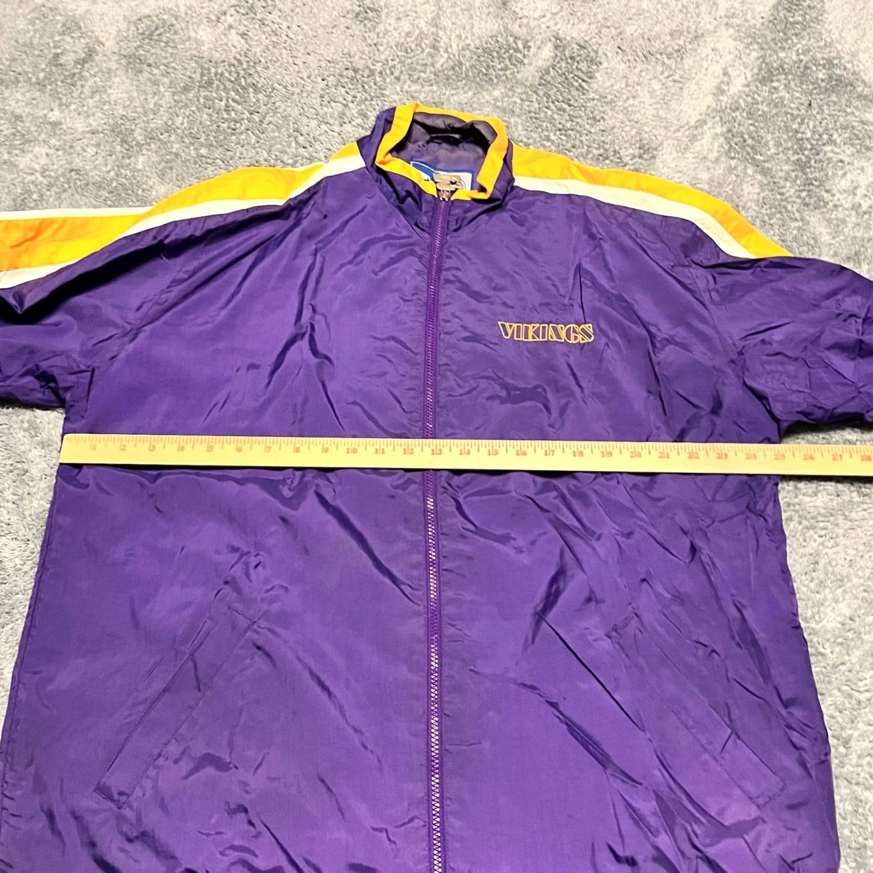 Starter VINTAGE Starter Minnesota Vikings Jacket Coat Stadium NFL Windbreaker Mens Large Purple Regular L Size US L / EU 52-54 / 3 - 4 Thumbnail