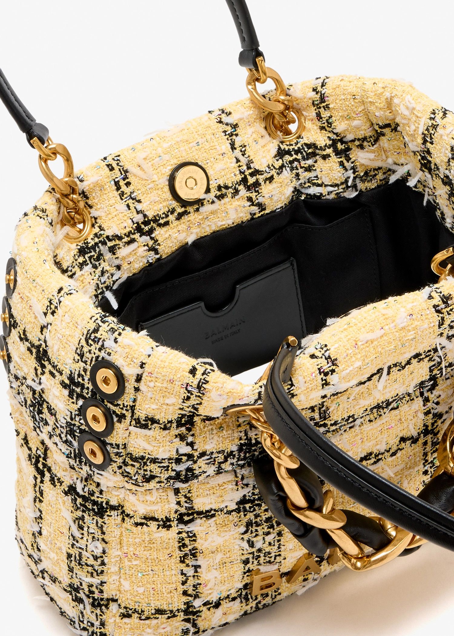 Balmain os11x0326 Size: OS / 1945 Soft Cabas Bag in Beige Size ONE SIZE - 5 Thumbnail
