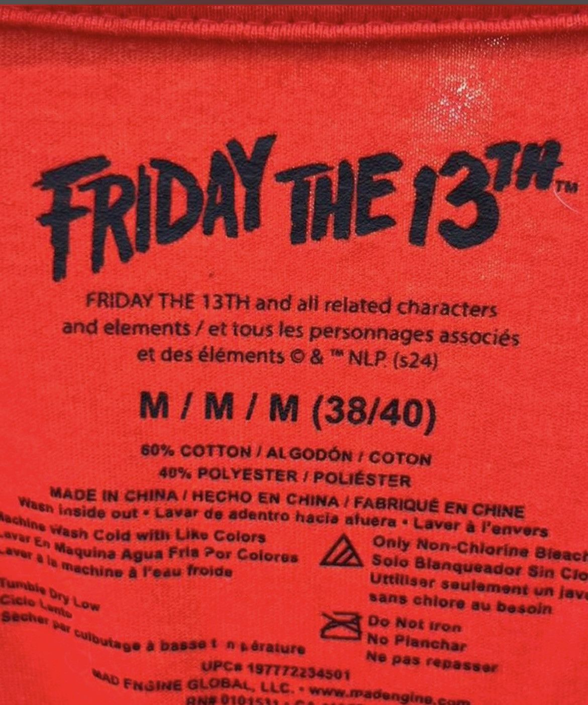Affliction Friday the 13th Jason Graphic Tee Red Medium Size US M / EU 48-50 / 2 - 6 Thumbnail