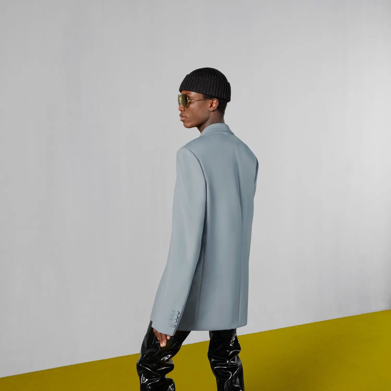 Gucci o1s1wg110125 Wool Mohair Formal Jacket in Light Blue Size US L / EU 52-54 / 3 - 4 Thumbnail