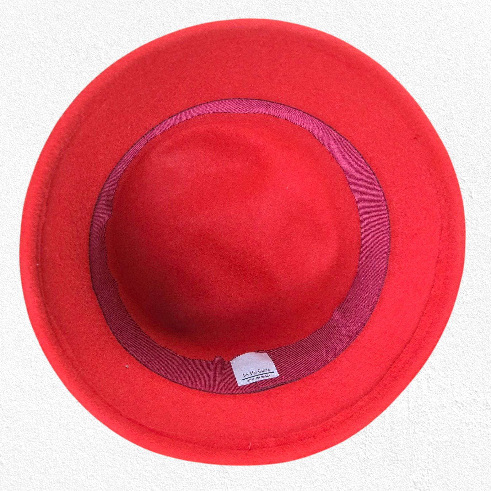 Vintage Vintage Red Wool Felt Cloche Hat Size ONE SIZE - 5 Thumbnail