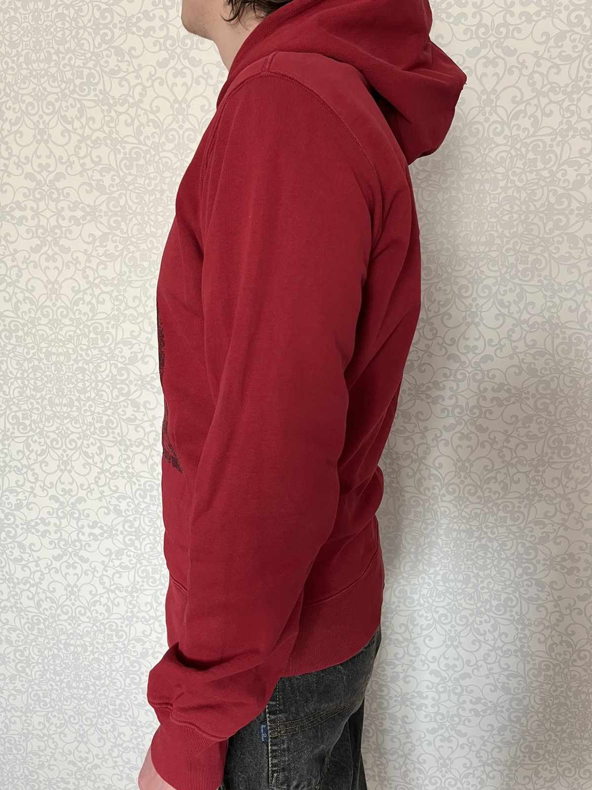 Designer × Diesel Diesel Lost In Focus Men Red Longsleeve Hoodie Size US L / EU 52-54 / 3 - 10 Thumbnail