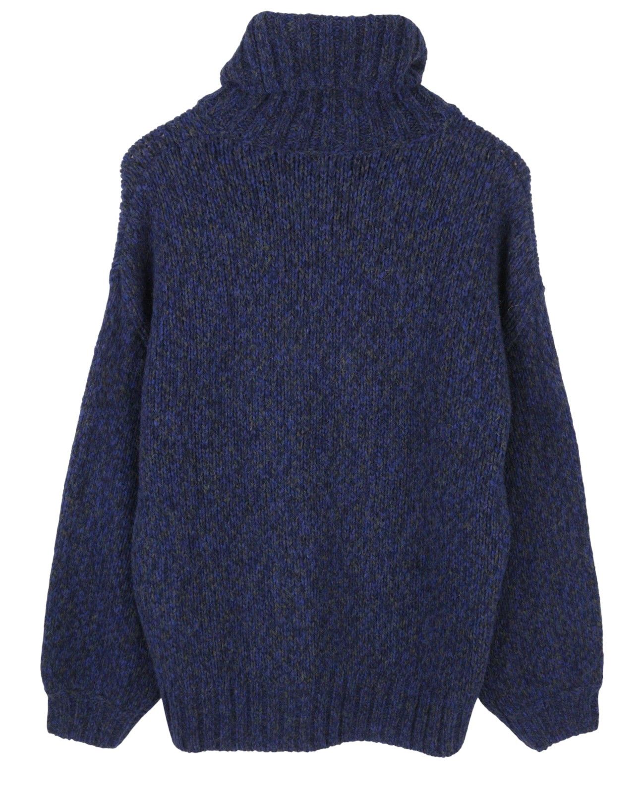 Gant MULTI YARN TURTLE L Evening Blue Wool Alpaca Jumper 87231 Size L / US 10 / IT 46 - 2 Thumbnail