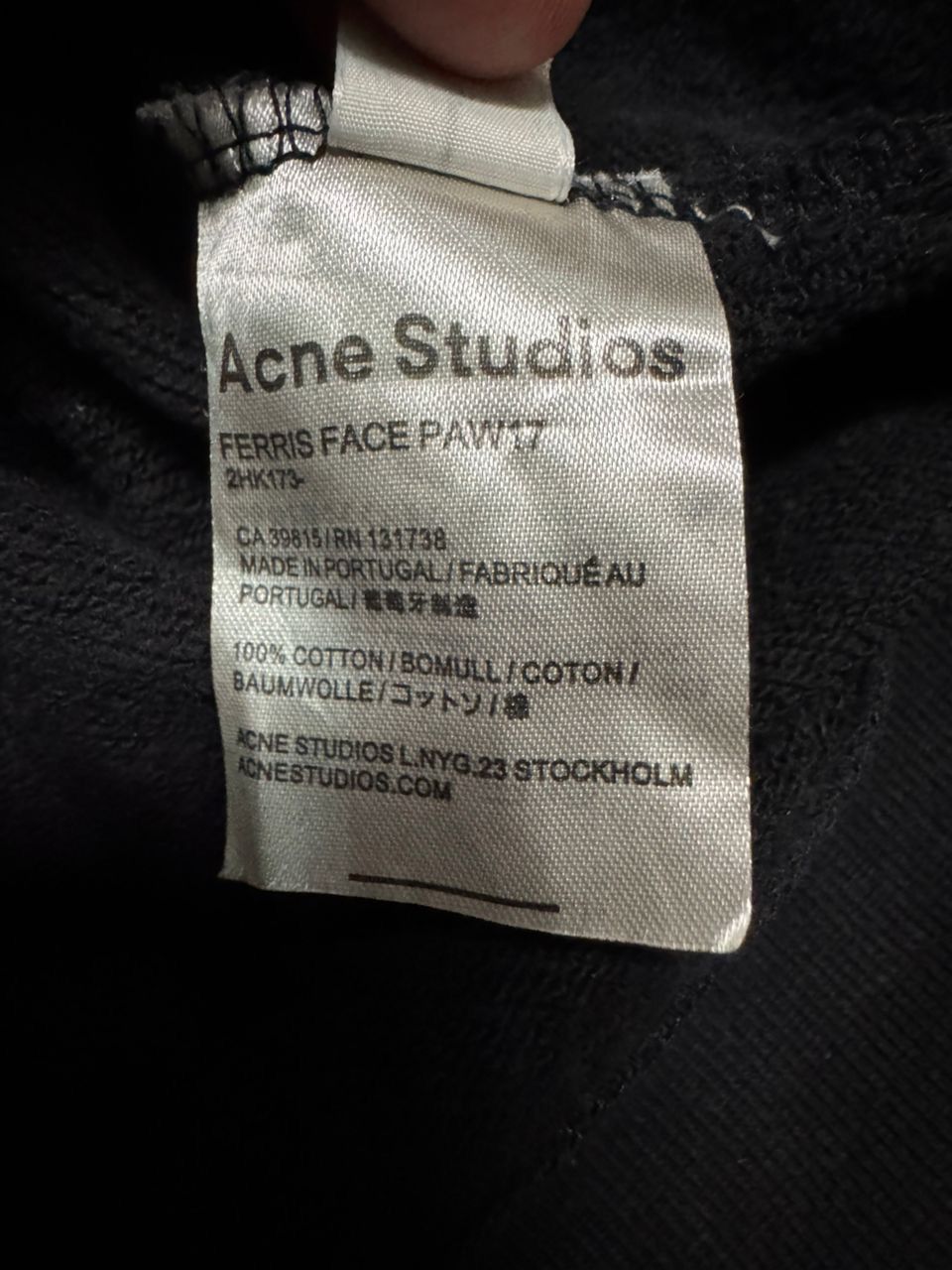Acne Studios ACNE STUDIOS ALL BLACK HOODIE Size US L / EU 52-54 / 3 - 10 Thumbnail