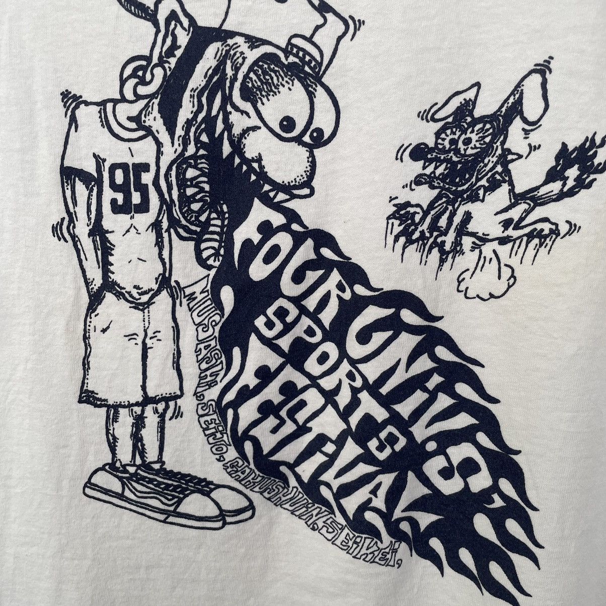 NCAA × Vintage Vintage 1990s Four University Sports Festival NCAA T Shirt Size US M / EU 48-50 / 2 - 2 Thumbnail