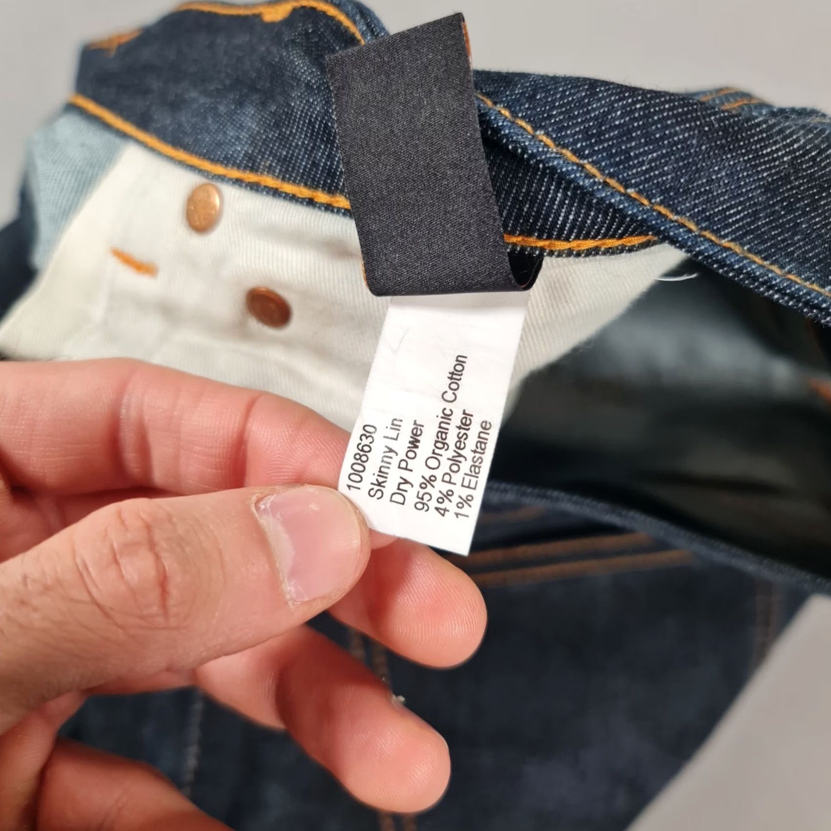 Denime Nudie Jeans Blue Slim Stretch Denim Zip Fly W32 L32 Skinny Men Regular Size 32 5-Pocket Design Clothing Mens Size US 32 / EU 48 - 5 Thumbnail
