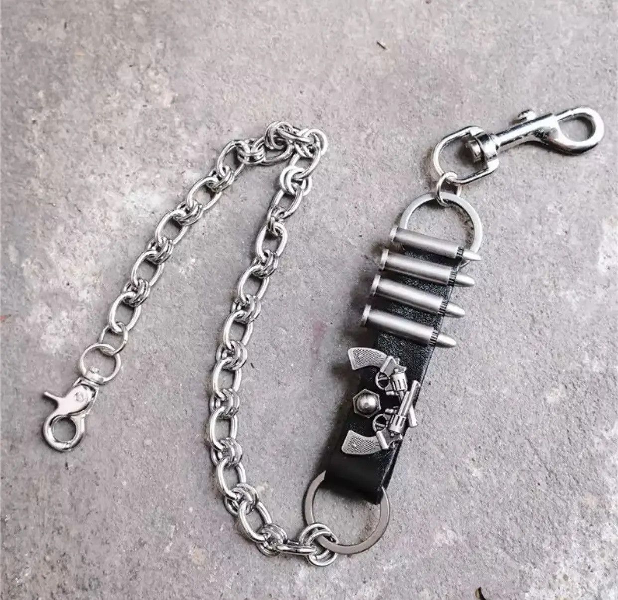 Jewelry Punk Bullet Belt Pants Chain Size ONE SIZE - 4 Thumbnail