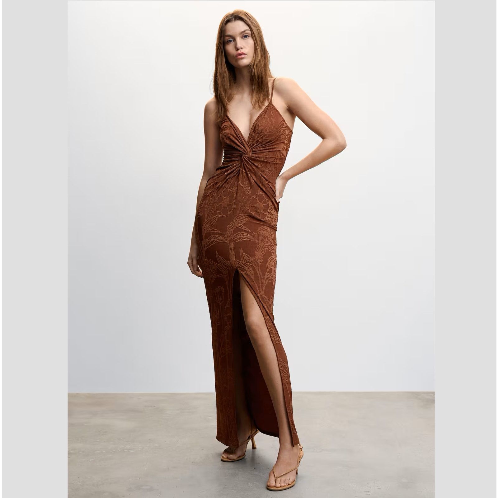 Mango BLOGGER FAVE!!! MANGO V-Neck Embroidered Maxi Dress Size M / US 6-8 / IT 42-44 - 19 Thumbnail