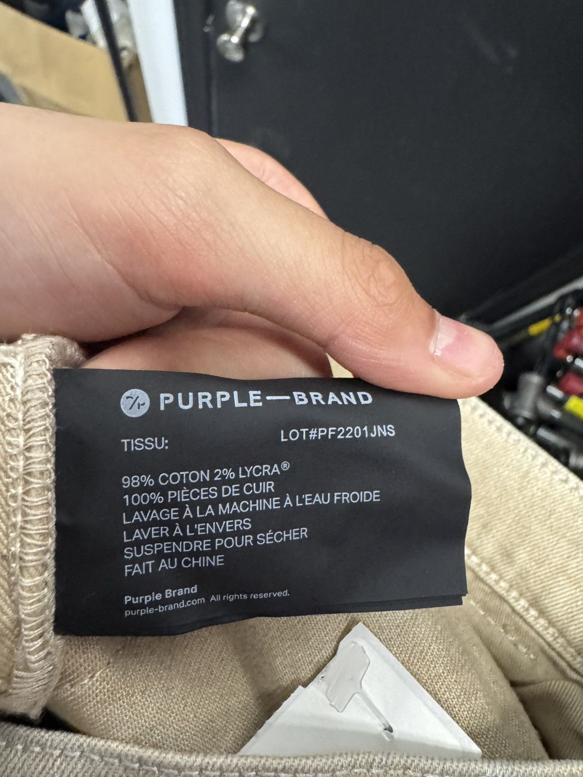 Purple Brand PURPLE BRAND Low Rise Skinny Jean Sand Iridescent Pearl Size US 32 / EU 48 - 6 Thumbnail