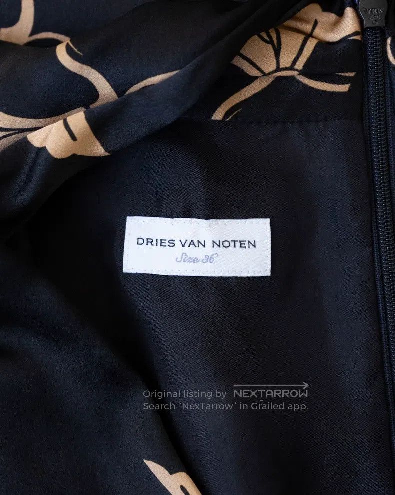 Dries Van Noten Dries Van Noten size:36 Silk Ginkgo Print Sleeveless Dress Size S / US 4 / IT 40 - 7 Thumbnail