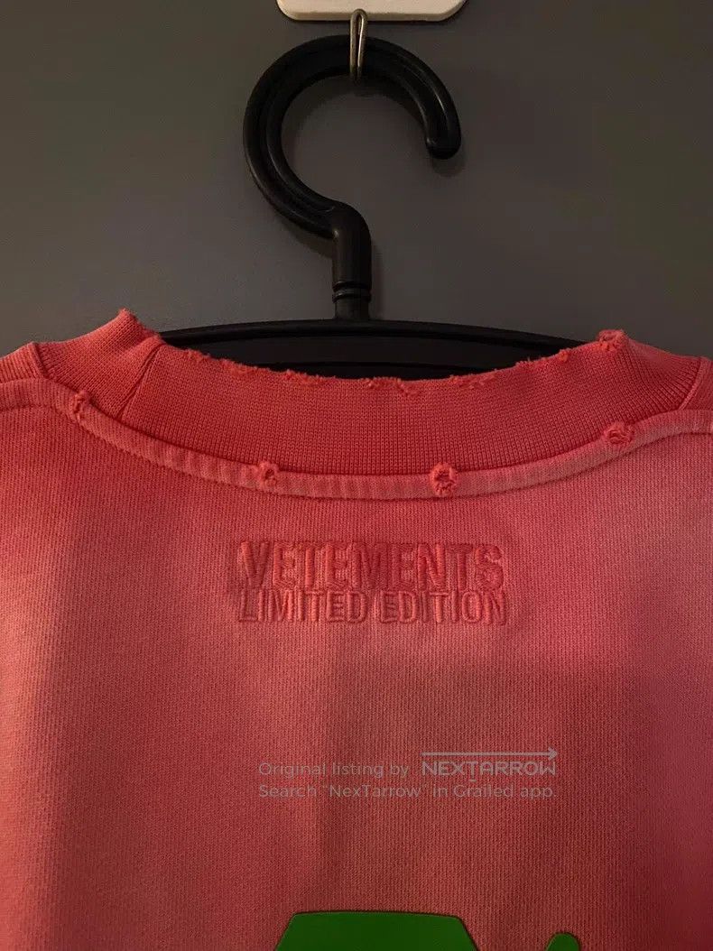 Vetements Vetements Red Washed Sweatshirt Size US S / EU 44-46 / 1 - 3 Thumbnail
