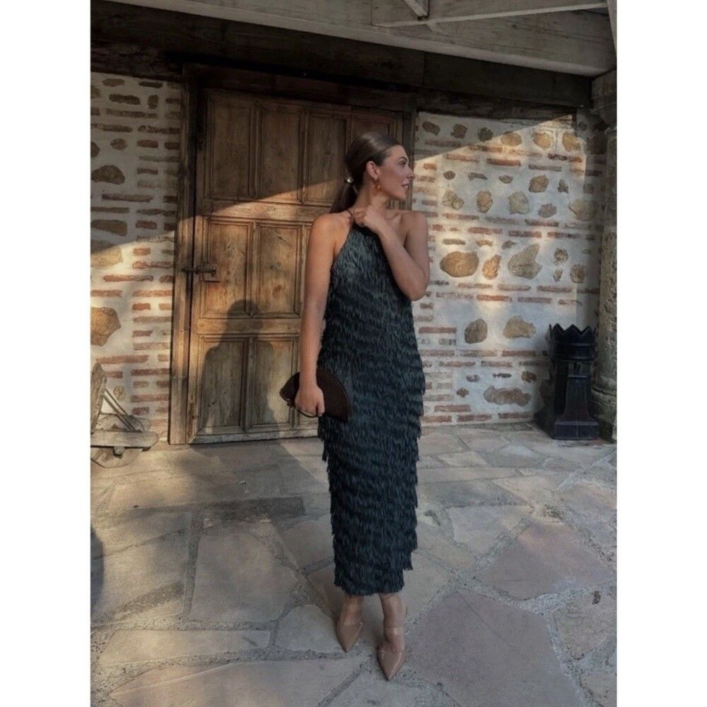 Zara Zara Long Fringe Dress Size M / US 6-8 / IT 42-44 - 9 Thumbnail