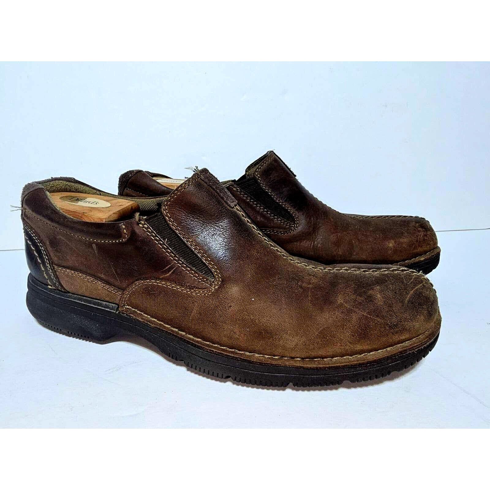 Clarks Clarks Brown Leather Slip on Loafers Mens Size 9M Comfort Size US 8 / EU 41 - 2 Thumbnail