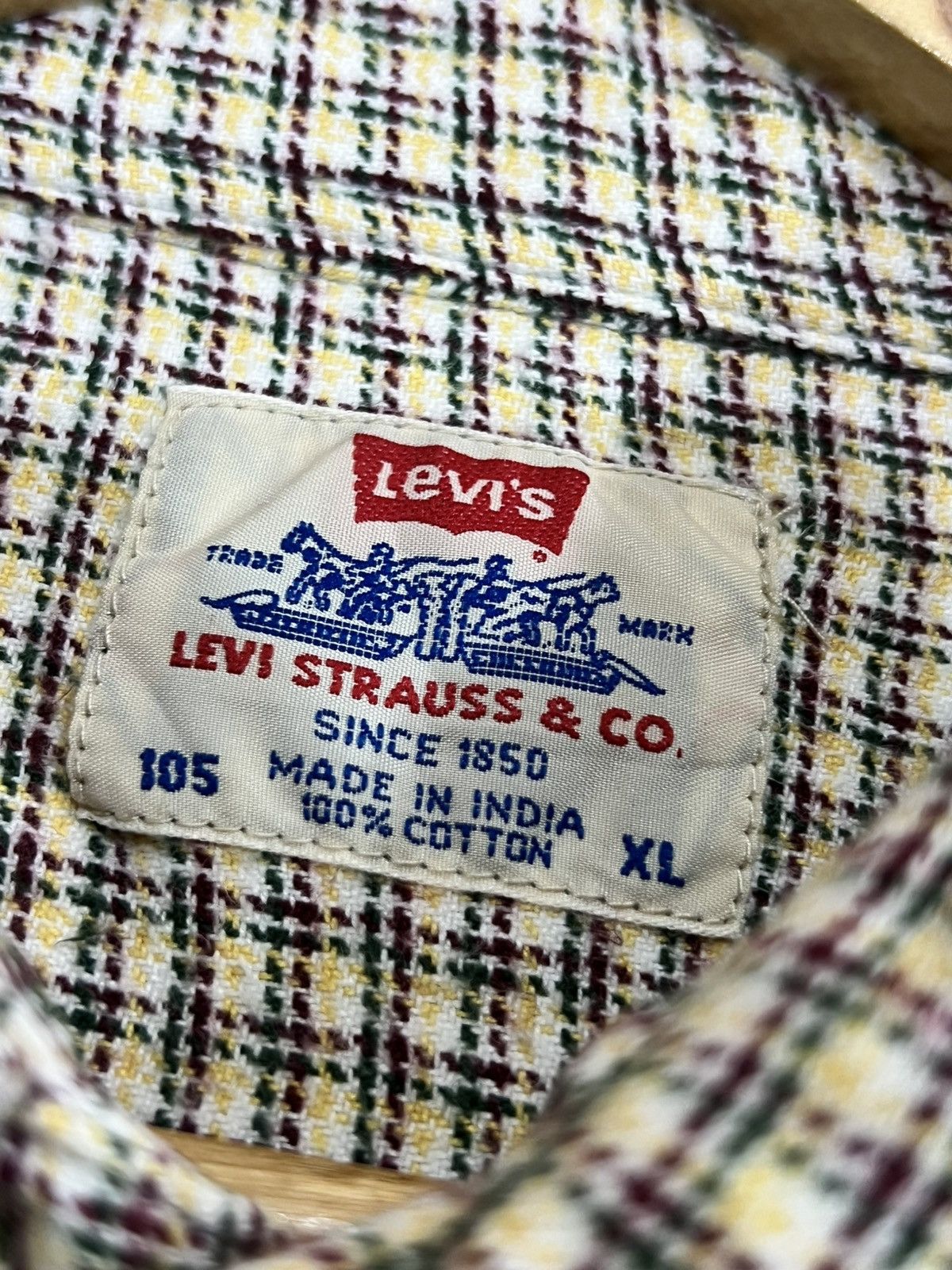 Levi's Vintage Clothing Vtg 90's Levis Double Pocket Flannel Shirt Size US XL / EU 56 / 4 - 3 Thumbnail