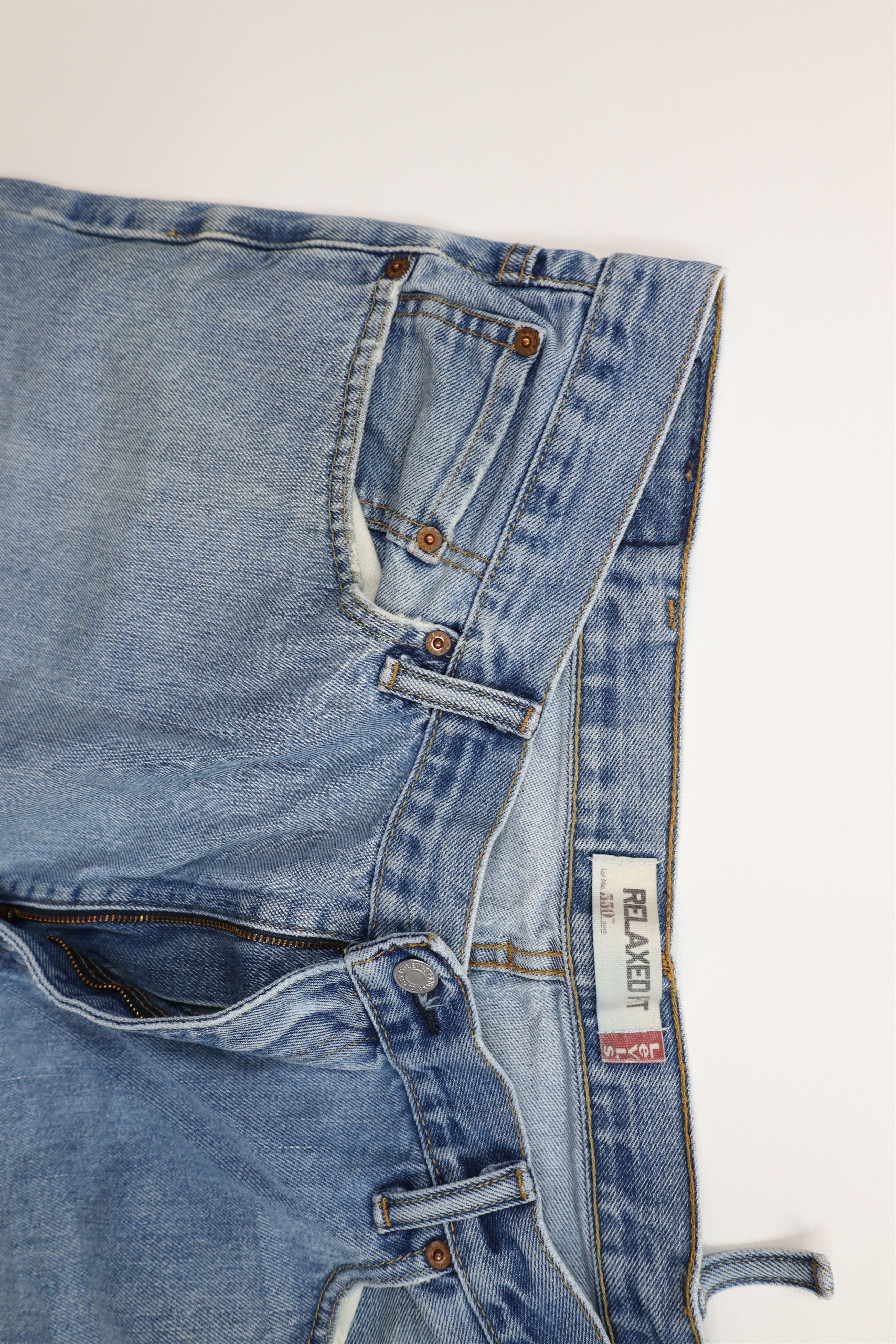 Levi's Vintage Y2K Levis 550 Relaxed Fit Wide Leg Denim Jeans Blue Size US 40 / EU 56 - 8 Thumbnail