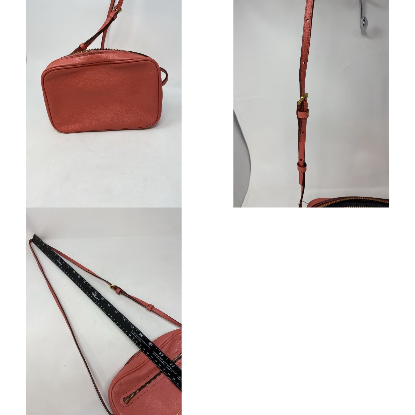 Marc Jacobs Marc Jacobs Crossbody Bag Leather Small NWT Rose Blush Coral Camera Bag Women Size ONE SIZE - 8 Thumbnail