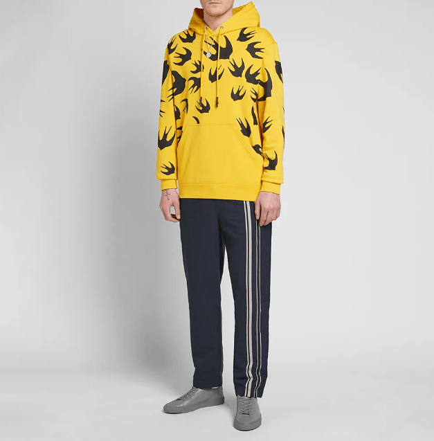 McQ Alexander McQueen ALEXANDER MCQUEEN Bird Graphic Hoodie In Chrome Yellow Size US L / EU 52-54 / 3 - 13 Thumbnail