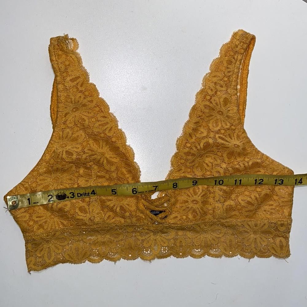 Designer Lace & Sheer Bralette Size Medium Size ONE SIZE - 3 Thumbnail
