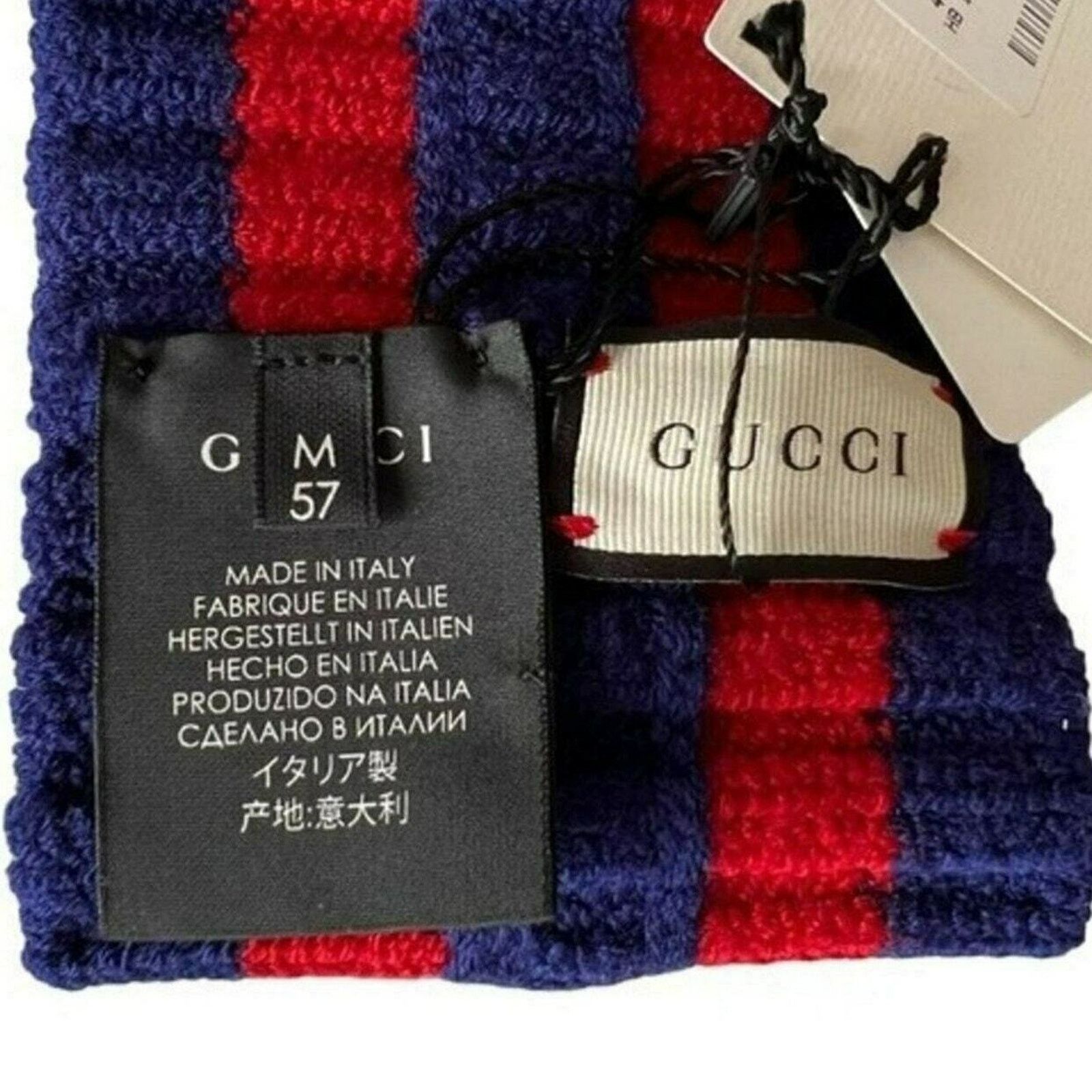 Gucci Gucci Blue and Red Wool Headband, M57 Size ONE SIZE - 5 Thumbnail