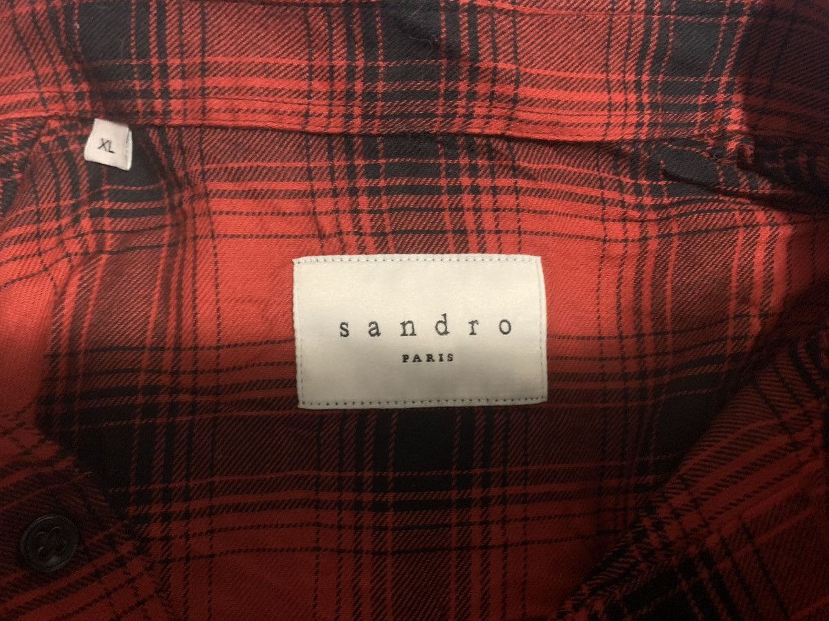 Sandro Sandro Plaid Button Up Shirt Size US XL / EU 56 / 4 - 3 Thumbnail
