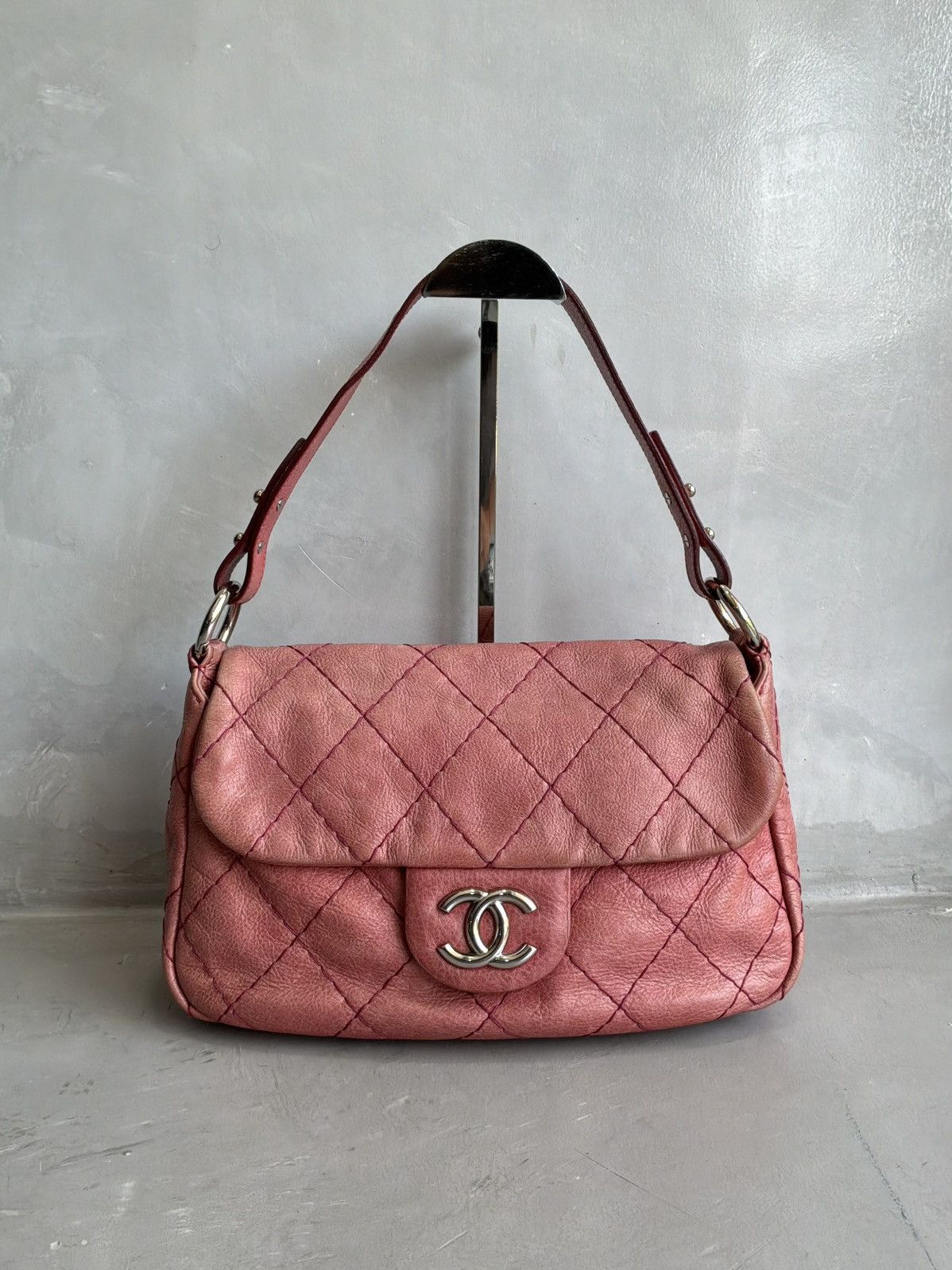 Chanel Chanel - On The Road - Quilted Lambskin Flap Shoulder Bag Size ONE SIZE - 1 Thumbnail