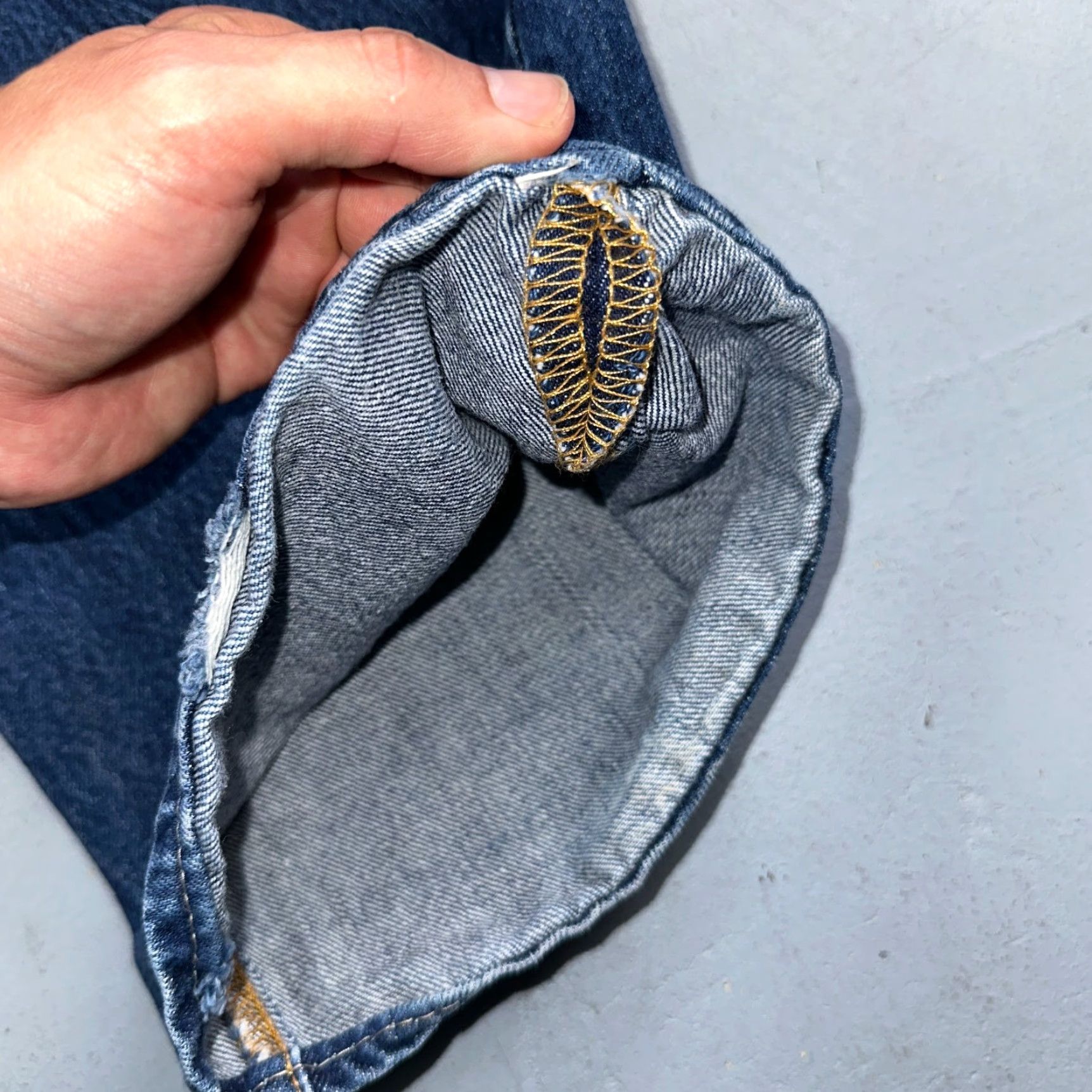 Levi's VINTAGE Levi's 501 Jeans Straight 42x32 Blue Denim 90s Y2K Classic Mens Size US 42 / EU 58 - 4 Thumbnail