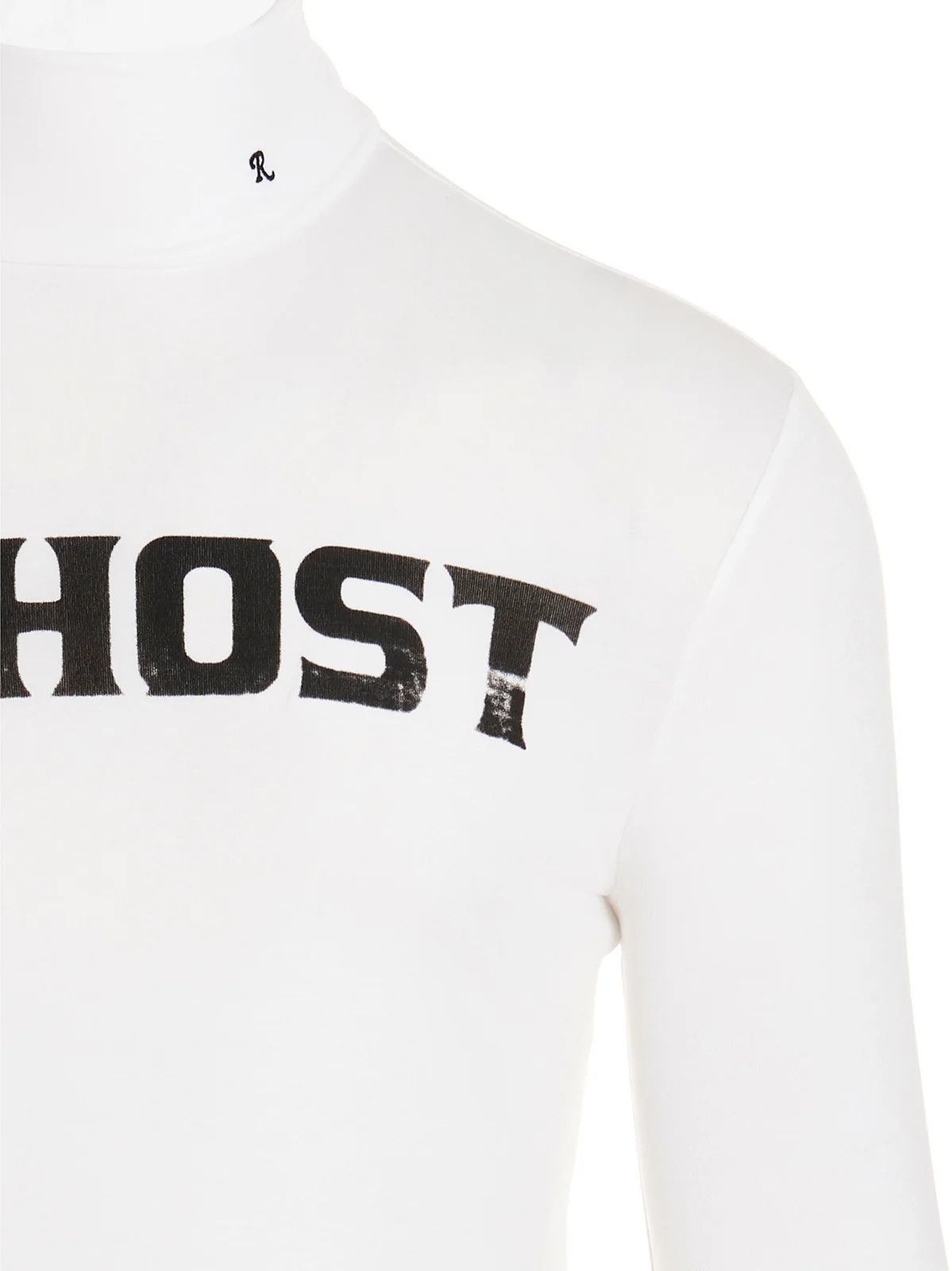 Raf Simons o1y0325 Logo Turtleneck T-Shirt in White Size US L / EU 52-54 / 3 - 2 Thumbnail