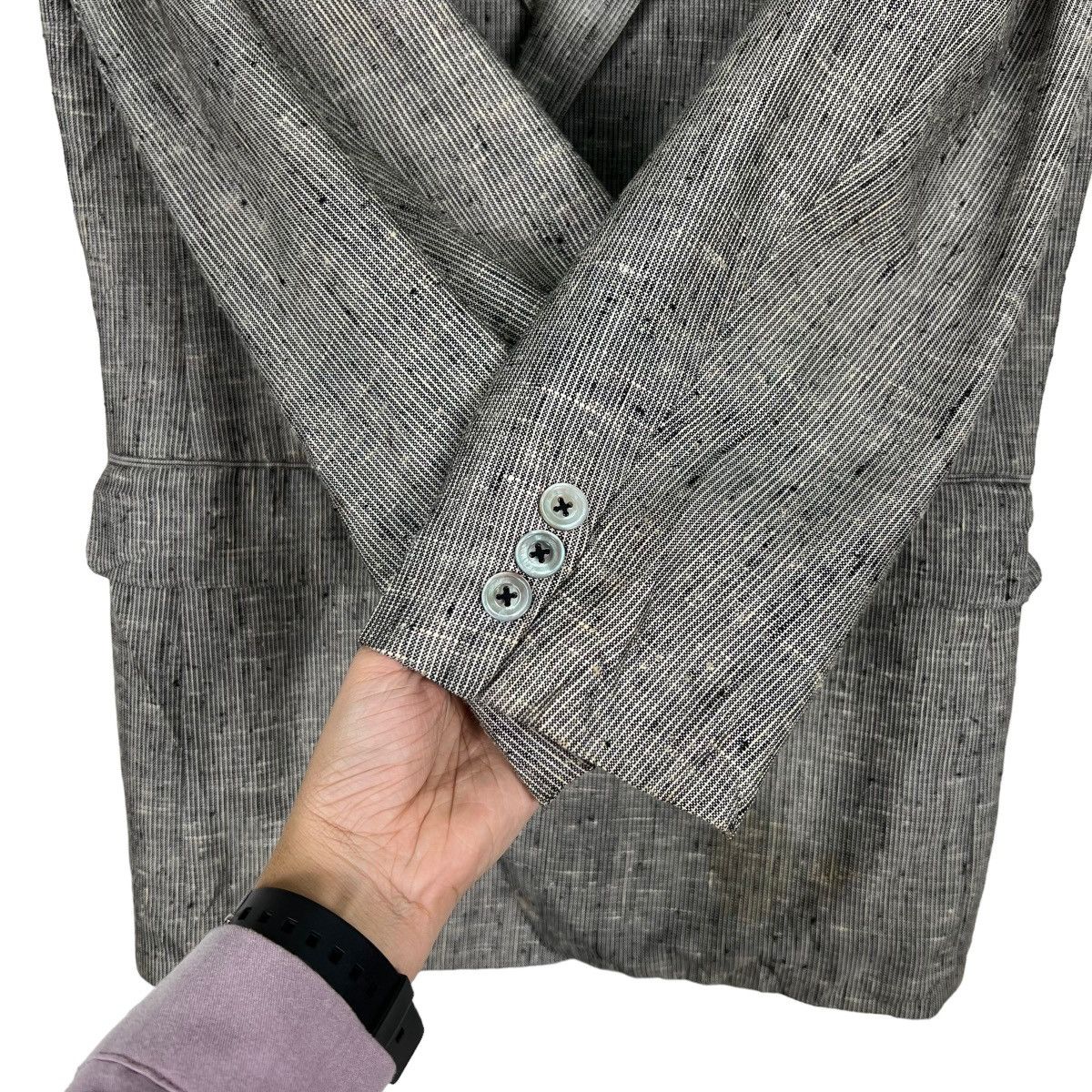 Burberry 🔥 VINTAGE RICH GREY BURBERRY BLAZER Size US M / EU 48-50 / 2 - 13 Thumbnail