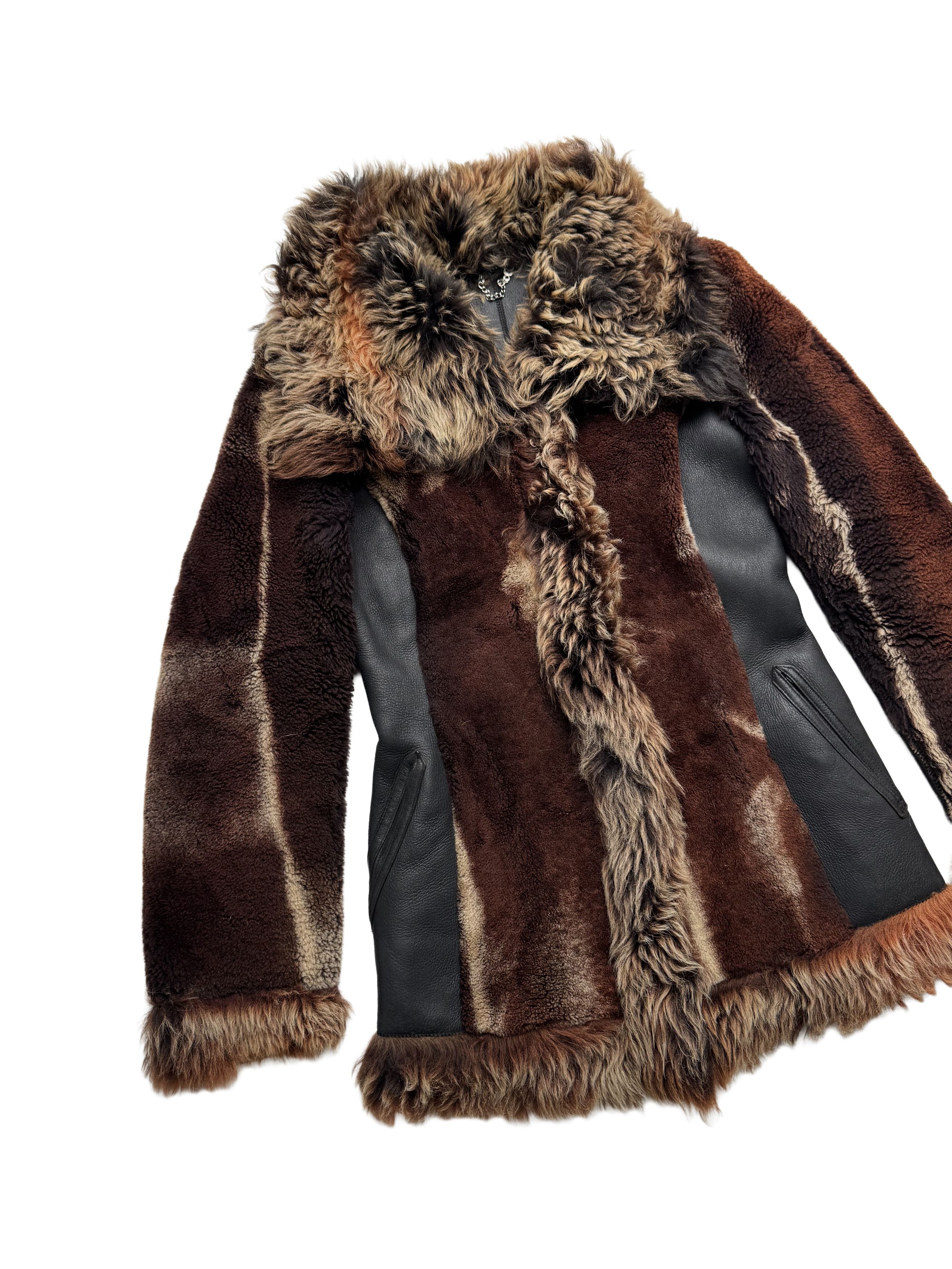 Japanese Brand Vintage Real Sheepskin Coat Size M / US 6-8 / IT 42-44 - 6 Thumbnail