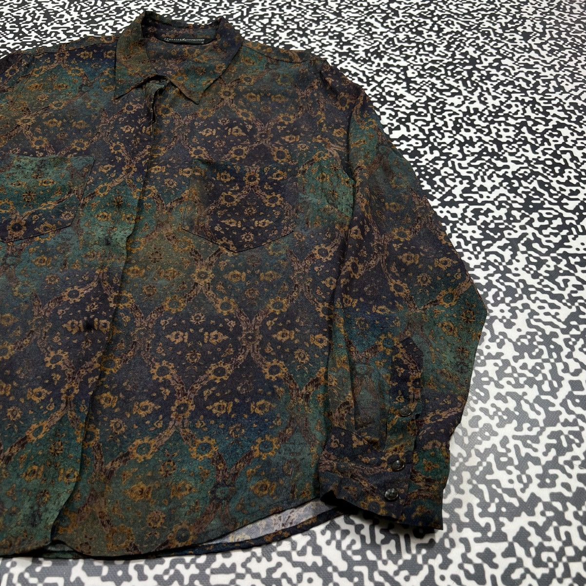 Vintage Vintage Y2K Peruvian Connection Viscose Abstract Retro Shirt Size XL / US 12-14 / IT 48-50 - 11 Thumbnail